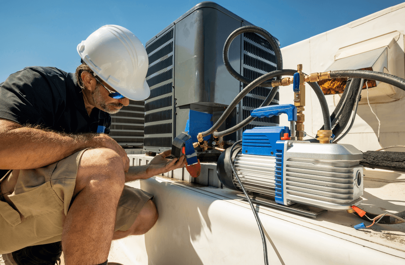 Commercial chiller repair service in Dubai UAE plant room