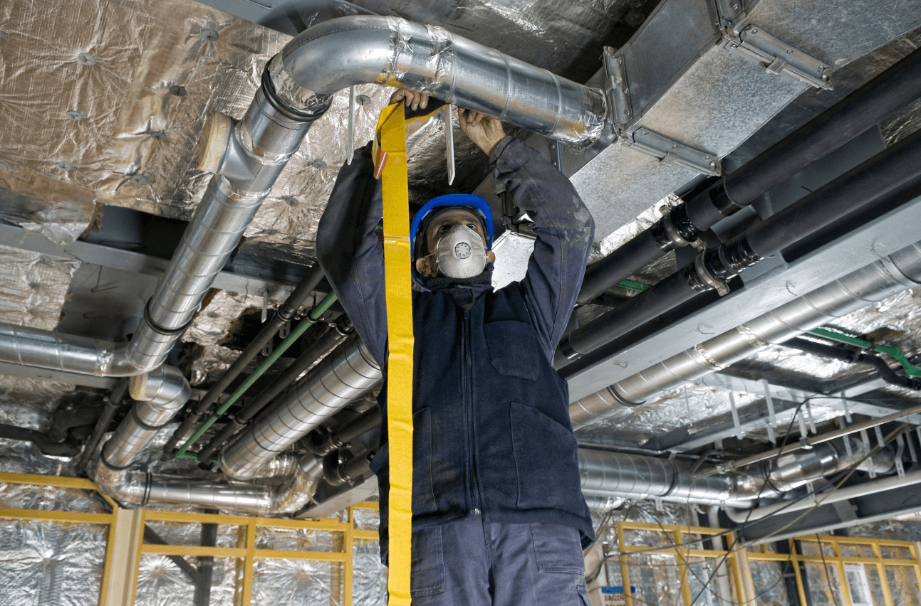 Commercial HVAC repair and maintenance service for office building in Business Bay Downtown Dubai UAE